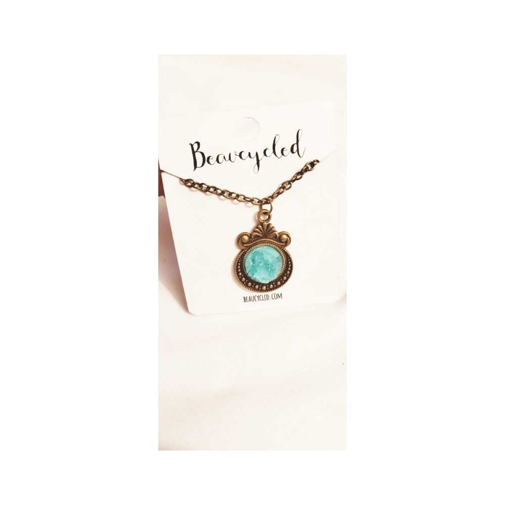 ❣BUY ME❣Bronze Druzy NECKLACE